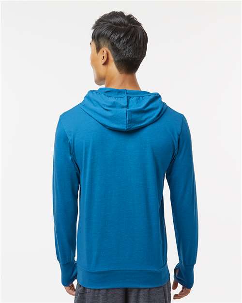 Breaker Blue RecycledSoft™ Hooded Long Sleeve T-Shirt - 4022