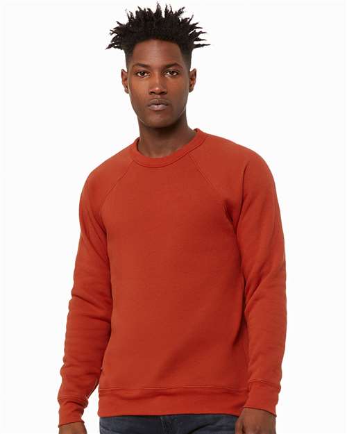 Brick Sponge Fleece Raglan Crewneck Sweatshirt - 3901