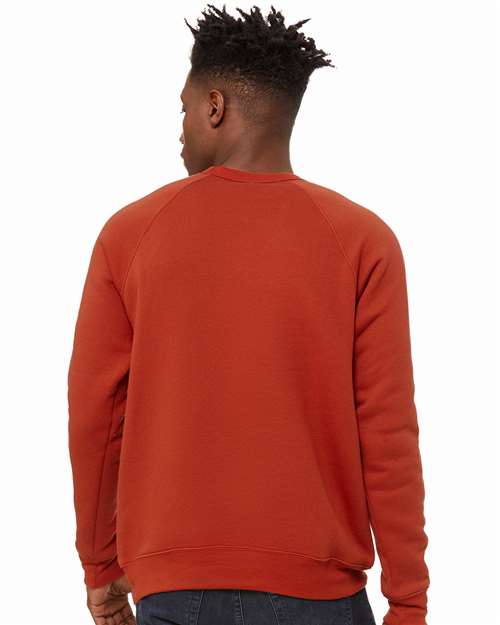 Brick Sponge Fleece Raglan Crewneck Sweatshirt - 3901
