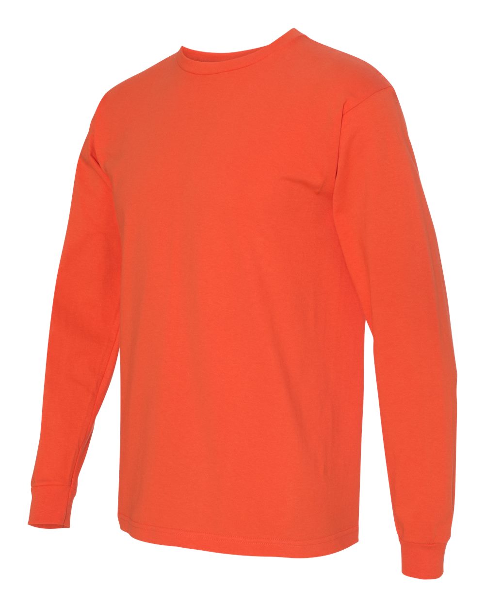 Bright Orange USA-Made Long Sleeve T-Shirt - 5060