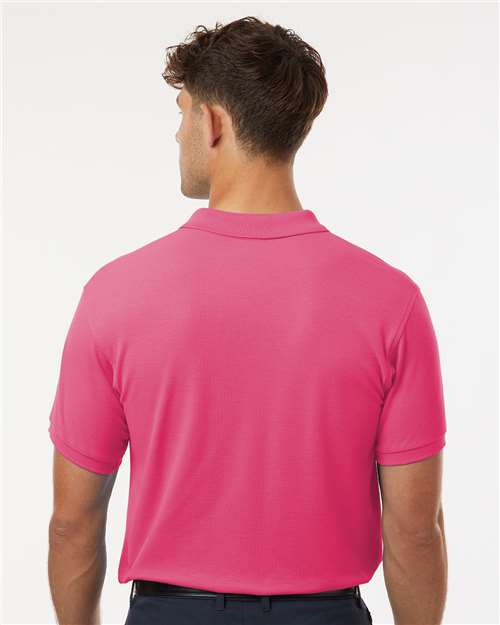 Bright Pink Pique Polo - 62800