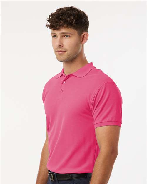 Bright Pink Pique Polo - 62800