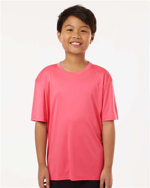 Bright Pink Pro-Lock Youth Performance T-Shirt - 48000Y