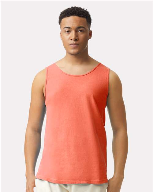 Bright Salmon Garment-Dyed Heavyweight Tank Top - 9360