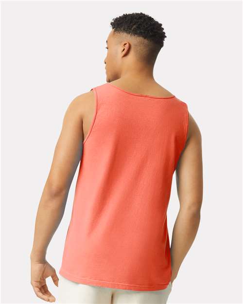 Bright Salmon Garment-Dyed Heavyweight Tank Top - 9360