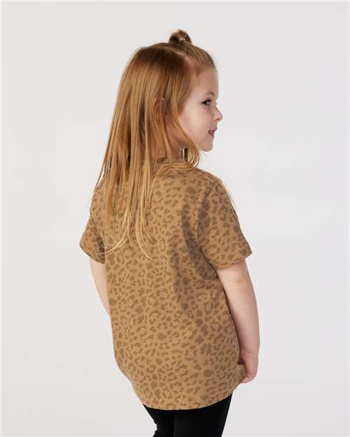 Brown Leopard Toddler Fine Jersey Tee - 3321