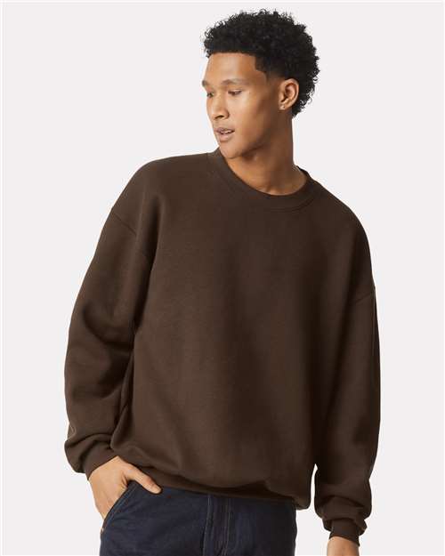 Brown ReFlex Fleece Crewneck Sweatshirt - RF496