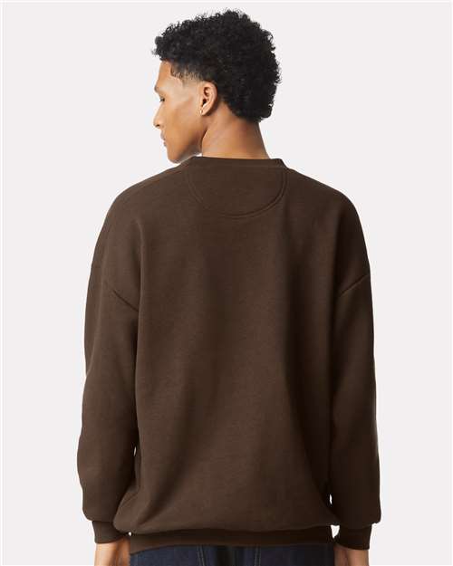 Brown ReFlex Fleece Crewneck Sweatshirt - RF496