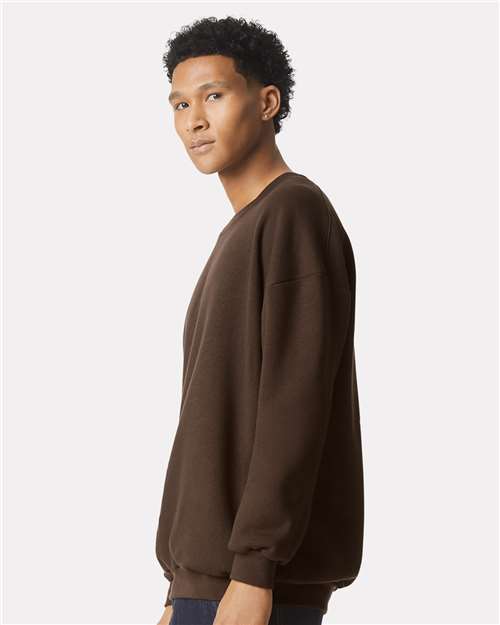 Brown ReFlex Fleece Crewneck Sweatshirt - RF496