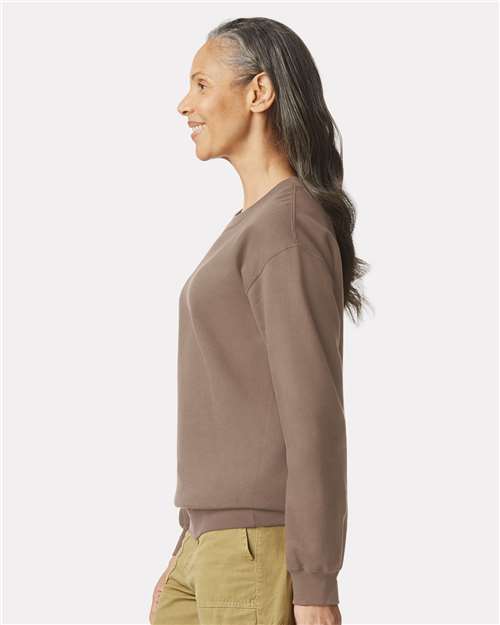 Brown Savana Softstyle® Midweight Crewneck Sweatshirt - SF000