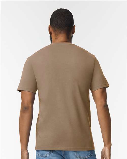 Brown Savana Softstyle® Midweight T-Shirt - 65000