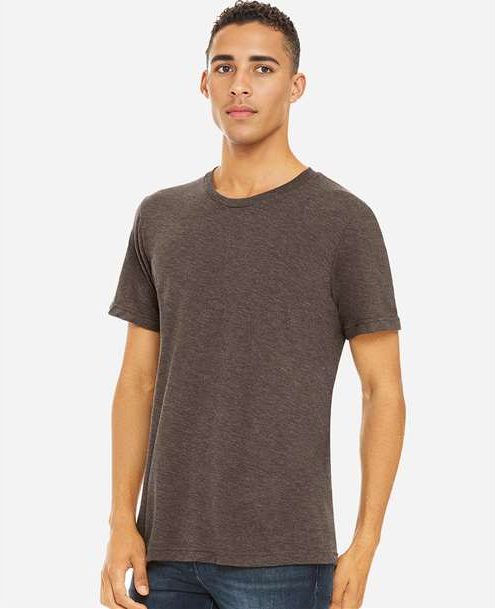 Brown Triblend Triblend Tee - 3413