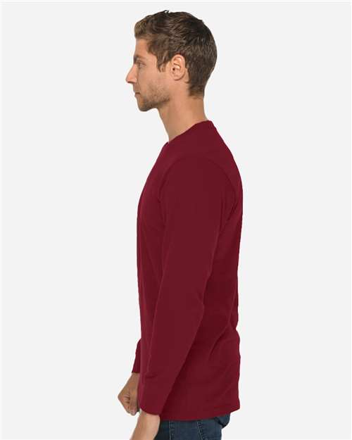 Burgundy Heavyweight Long Sleeve T-Shirt - LS15009