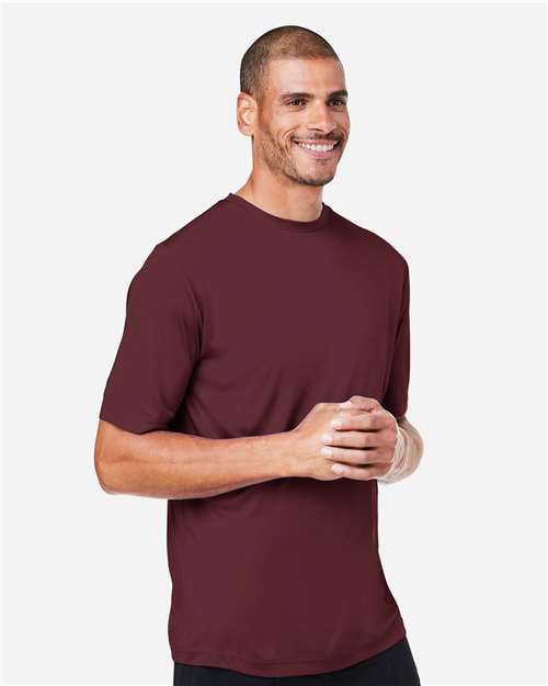 Burgundy Unisex Capital Performance T-Shirt - CE10