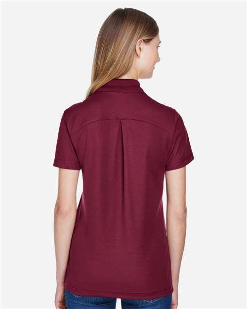 Burgundy Women's CrownLux Performance® Plaited Polo - DG20W