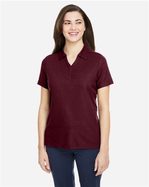 Burgundy Women's Fusion ChromaSoft™ Pique Polo - CE112W