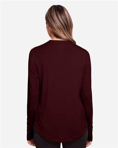 Burgundy Women's JAQ Snap-Up Stretch Performance Pullover - NE400W