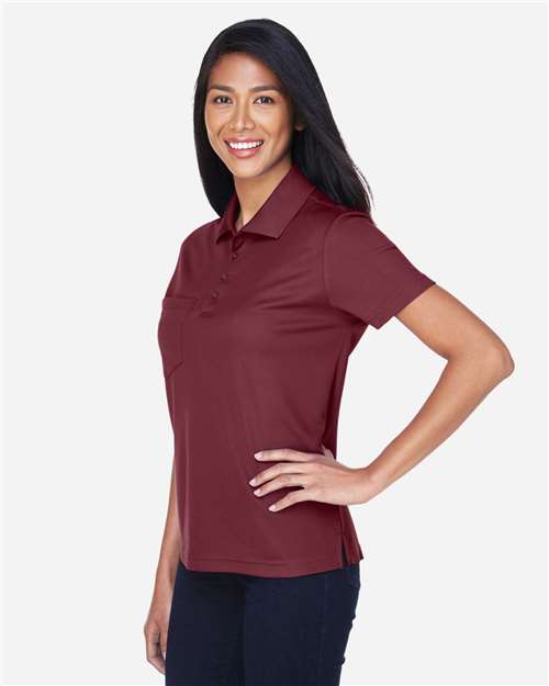 Burgundy Women's Origin Performance Piqué Polo with Pocket - 78181P