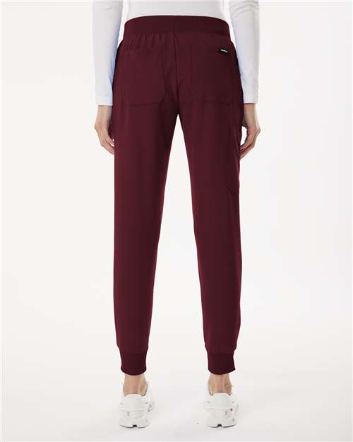 Burgundy Women's Silex Knit-Waist Scrub Joggers - W20003