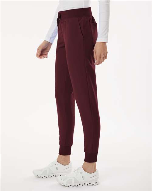Burgundy Women's Silex Knit-Waist Scrub Joggers - W20003