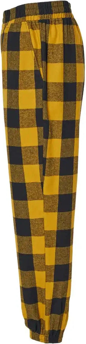 Burnside 4810b Youth Flannel Joggers - 4810 - Gold Black
