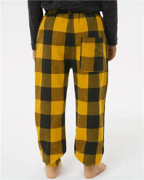 Burnside 4810b Youth Flannel Joggers - 4810 - Gold Black