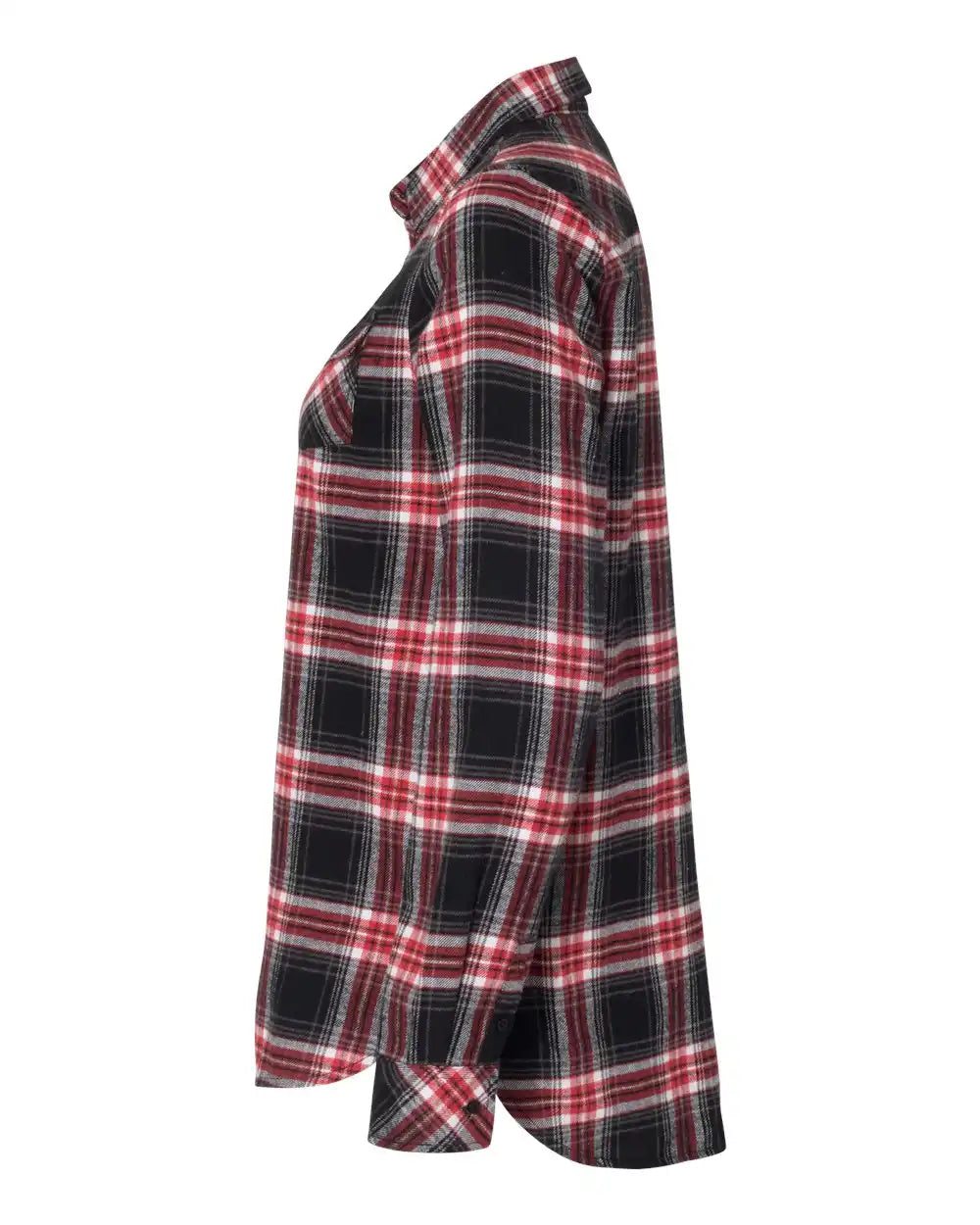 Burnside 5210 Women’s Yarn-dyed Long Sleeve Flannel Shirt - Red