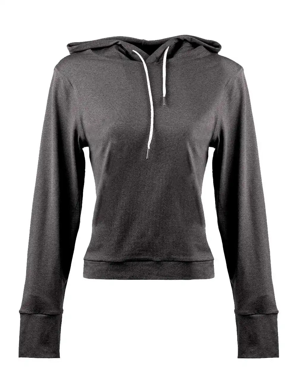 Burnside 5667 Women’s Dawn to Dusk Hooded Pullover - Heather Charcoal - Xs