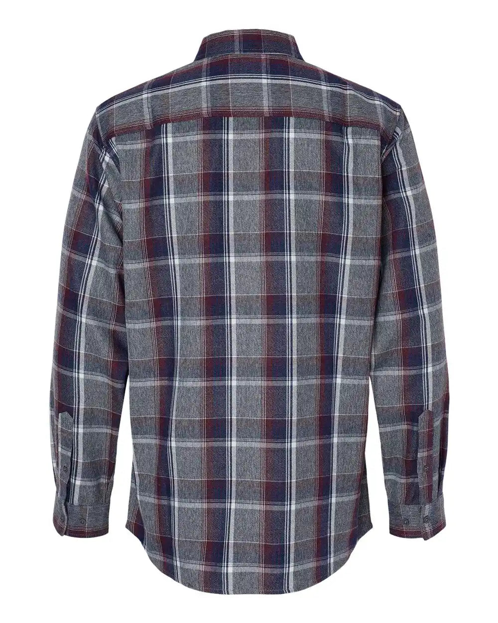 Burnside 8220 Perfect Flannel Work Shirt - Heather Grey Navy
