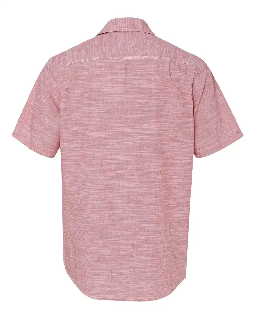 Burnside 9247 Textured Solid Short Sleeve Shirt - Red