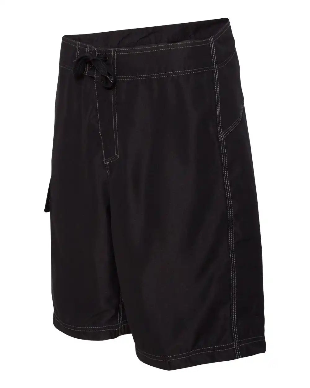 Burnside 9301 Solid Board Shorts - Black / 30
