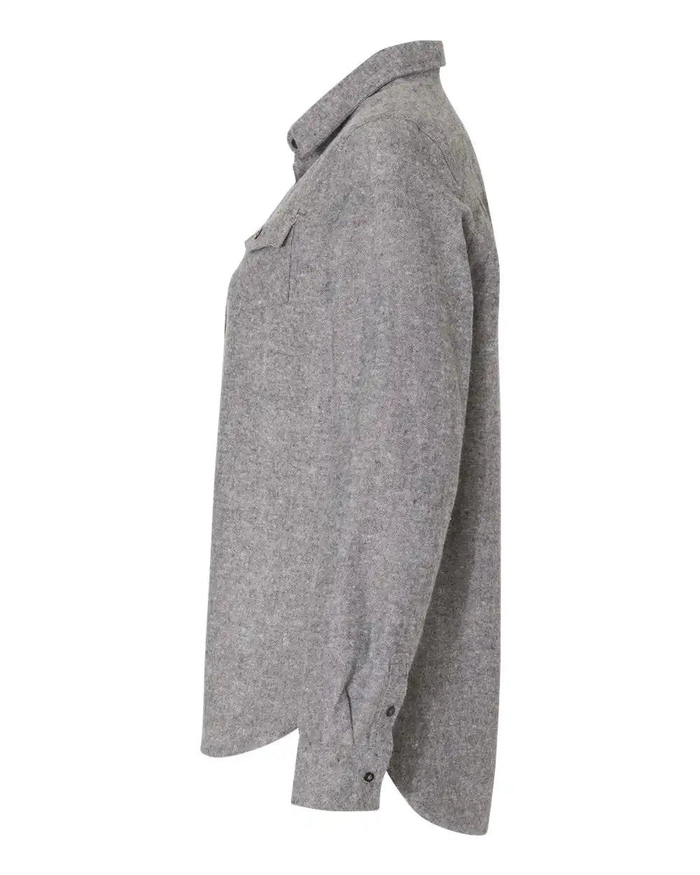 Burnside B5200b Women’s Solid Flannel Shirt - 5200 - Heather Grey