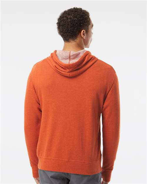 Burnt Orange Heather Midweight French Terry Hooded Sweatshirt - PRM90HT