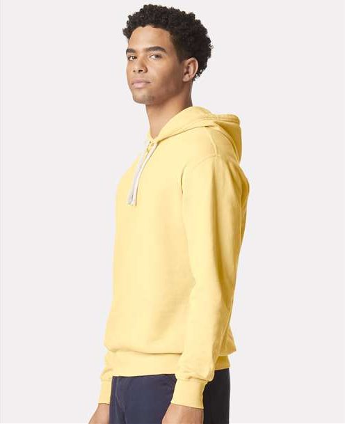 Butter Garment-Dyed Lightweight Fleece Hooded Sweatshirt - 1467