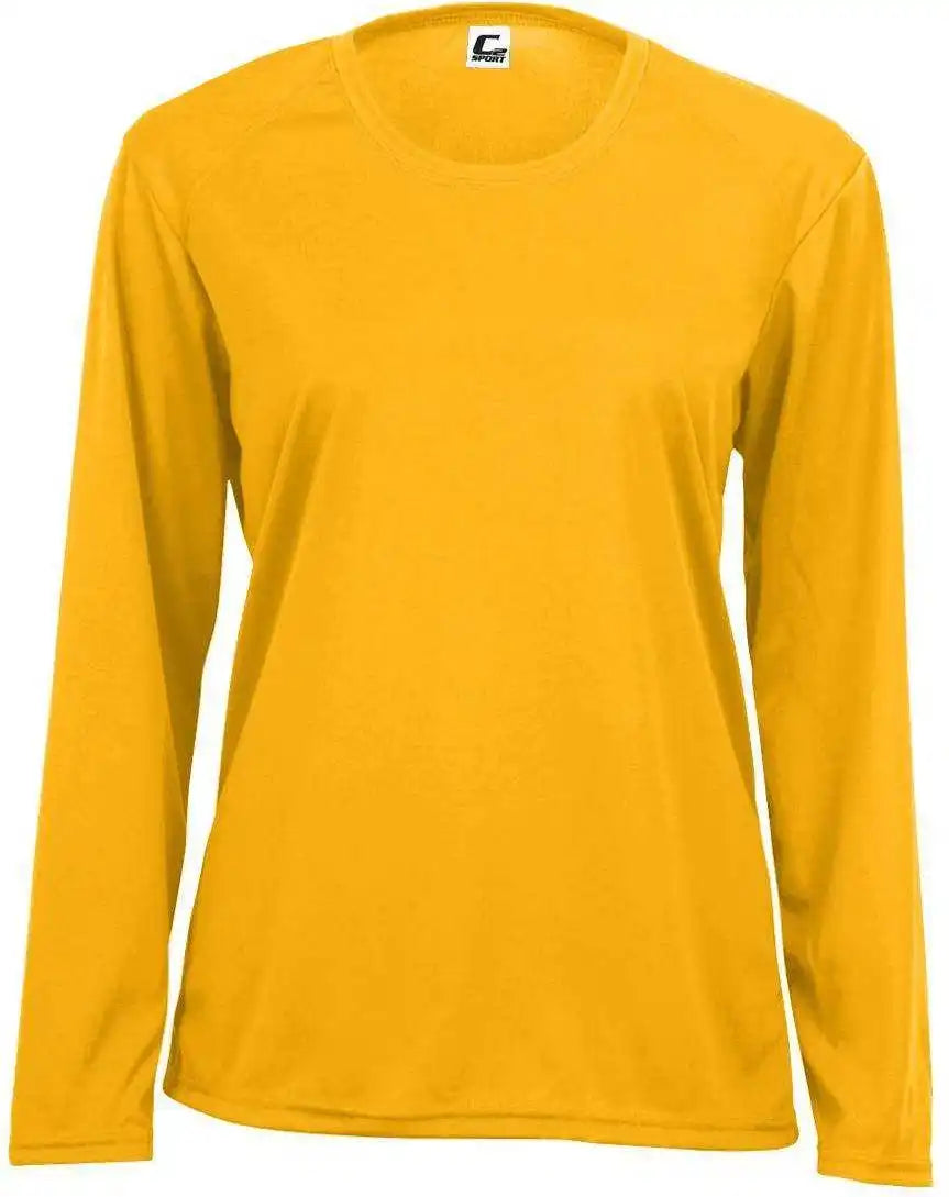 C2 Sport 5604 Long Sleeve Ladies Tee - Gold