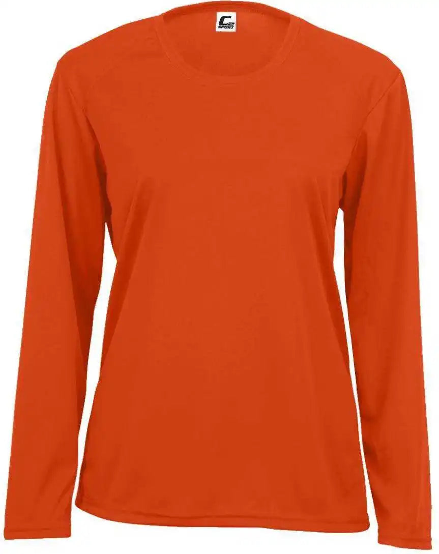 C2 Sport 5604 Long Sleeve Ladies Tee - Orange