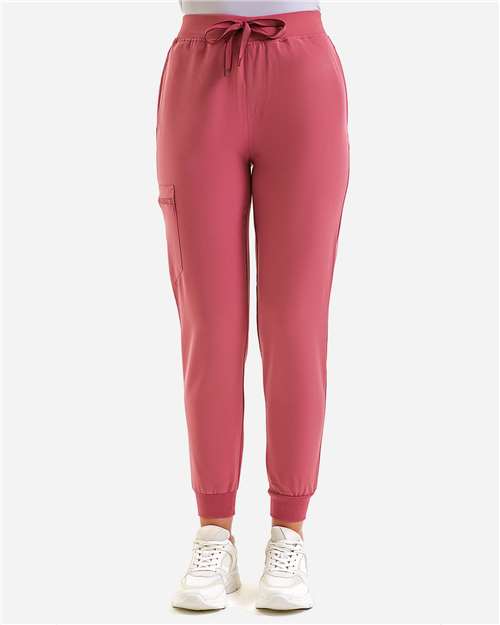 Calm Pink Women's Energized Stretch Jogger Scrub Pants - NN610