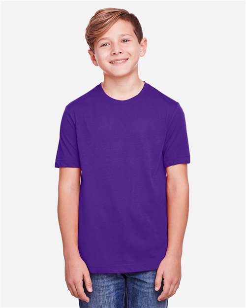 Campus Purple Youth Fusion ChromaSoft™ Performance T-Shirt - CE111Y