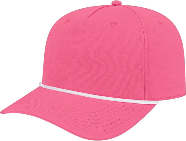 Hot Pink Rope Cap Performance Fabric Athletic - HIT a Double