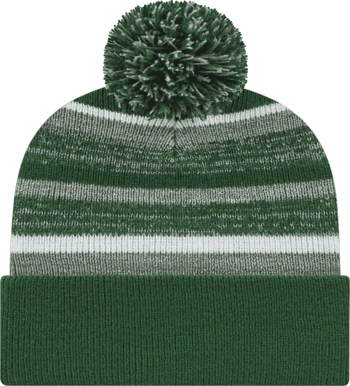 Cap America Ik65 Fleece Lined Knit with Cuff Beanie - Cardinal Dark Heather White - Gray / one Size Fits Most