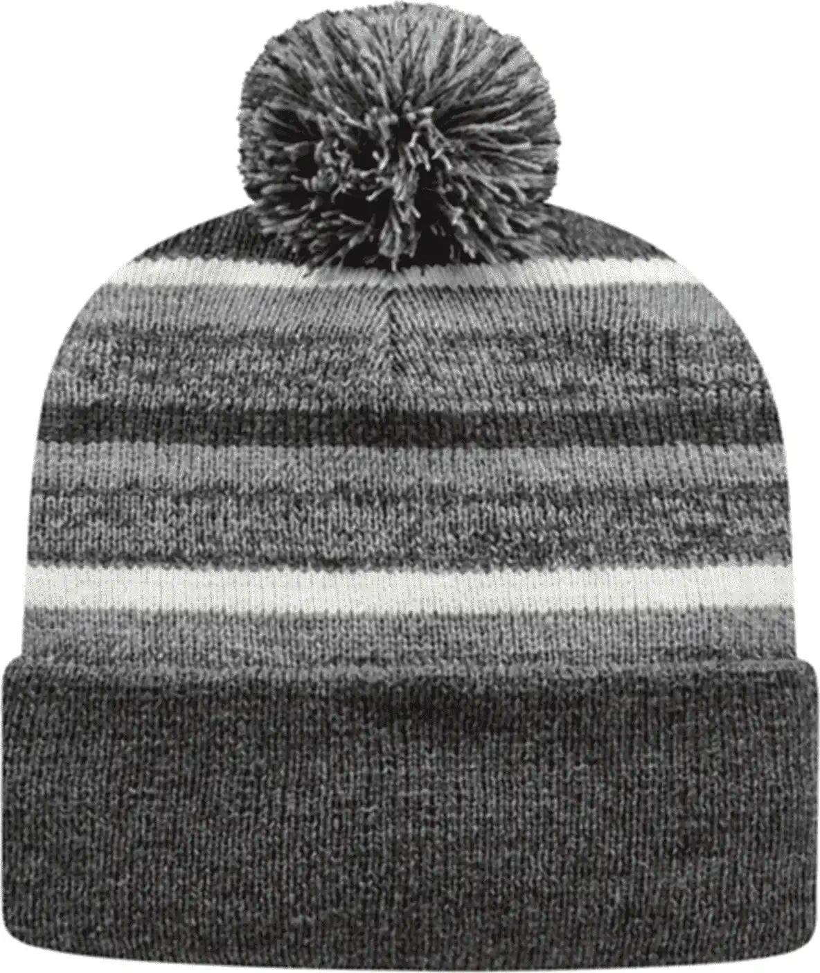 Cap America Ik65 Fleece Lined Knit with Cuff Beanie - Dark Heather White - Gray / one Size Fits Most