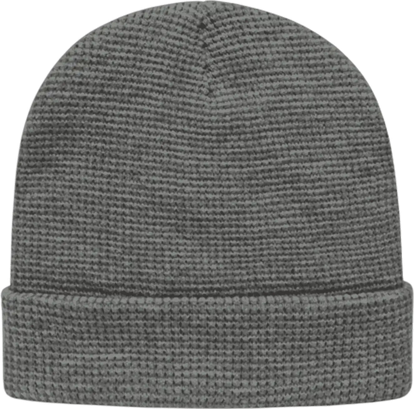 Cap America Ik70 in Stock Waffle Knit Beanie with Cuff - Light Heather - Gray / one Size Fits Most