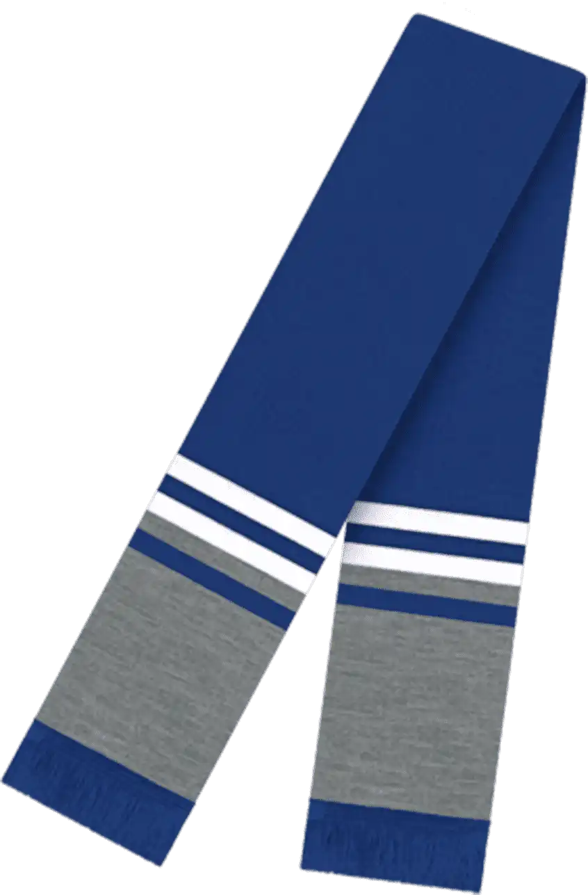 Cap America Rk60 Usa Made 60 Inch Scarf with Elite Fringe - True Ryal - Royal / one Size Fits Most