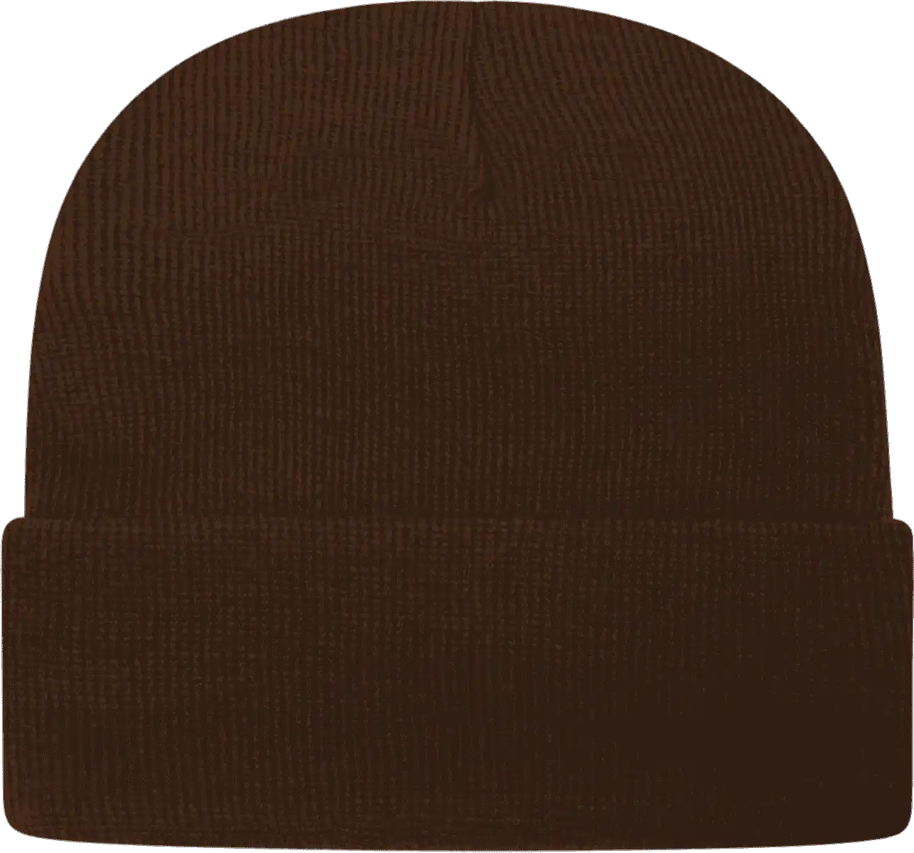 Cap America Tkn24 Usa Made Knit with Cuff Beanie - Chocolate Brown - Coffee / one Size Fits Most