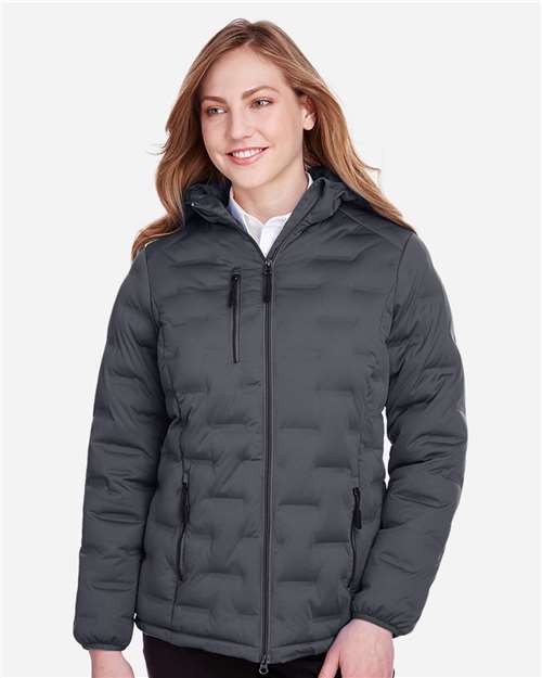 Carbon/ Black Women's Loft Puffer Jacket - NE708W