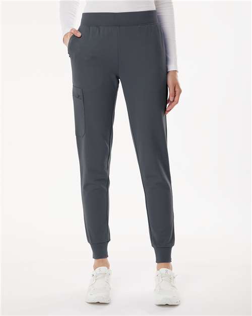 Carbon Grey Women's Rubi Ultrasoft Scrub Joggers - Petite Sizes - W40001P