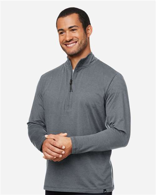 Carbon Marble Marbled Jersey Fairway Quarter-Zip Pullover - MDP1772