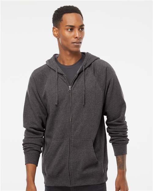 Carbon Special Blend Raglan Full-Zip Hooded Sweatshirt - PRM33SBZ