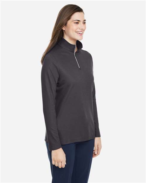Carbon Women's Fusion ChromaSoft™ Pique Quarter-Zip Pullover - CE405W