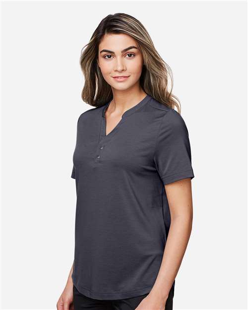 Carbon Women's JAQ Snap-Up Stretch Performance Polo - NE100W